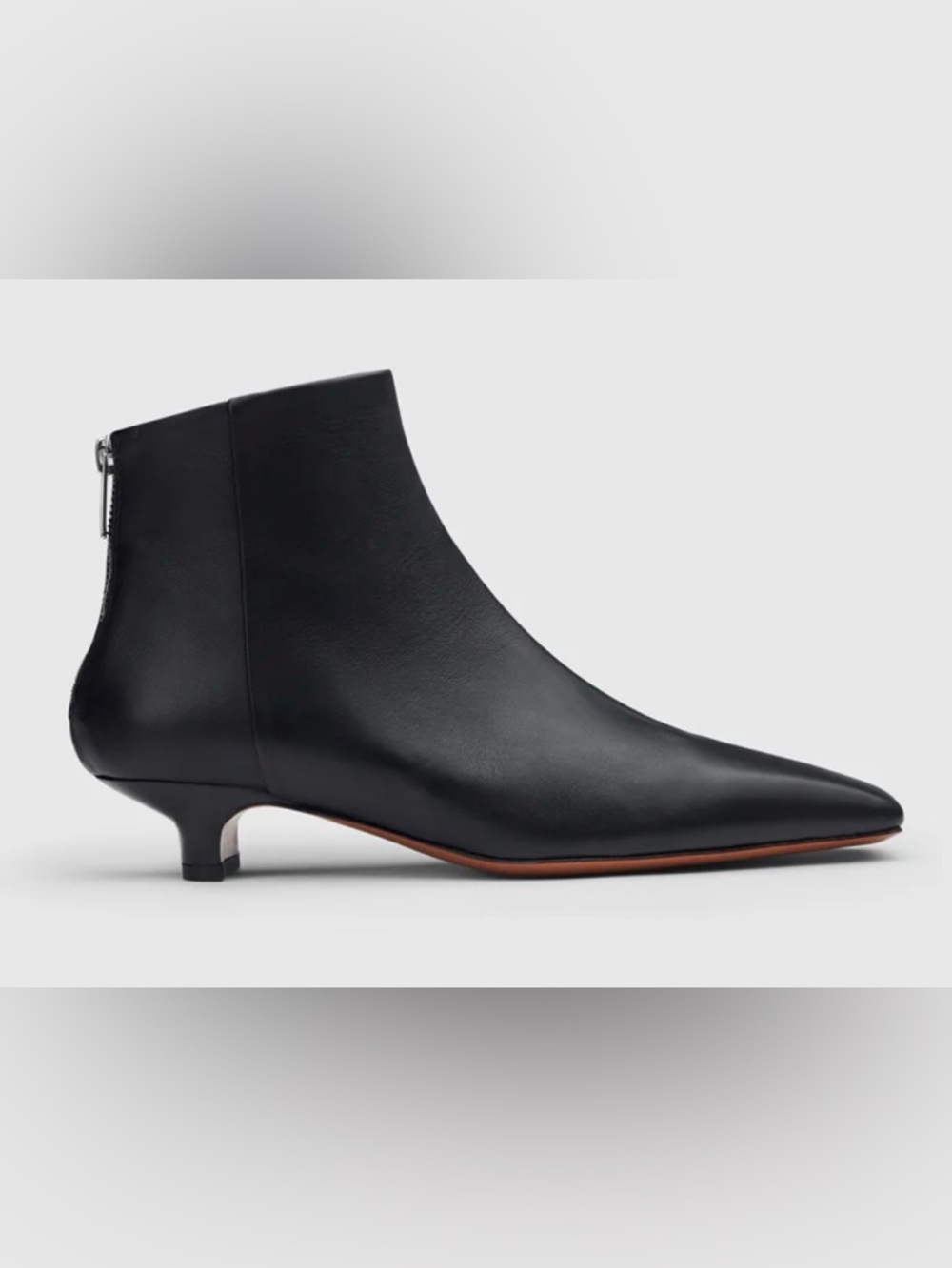 ATP ATELLIER POLVERELLI BLACK KITTEN HEEL NAPPA ANKLE BOOTS 36/ US 6 $690